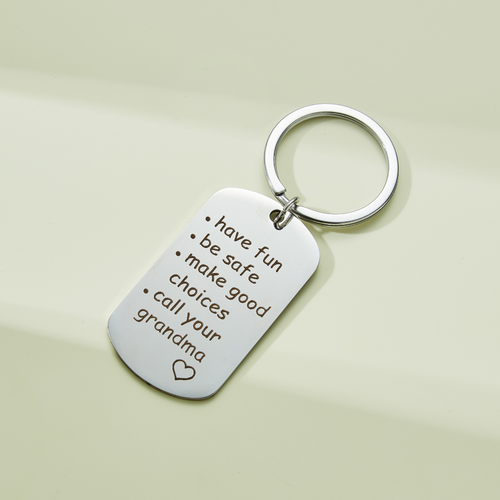 "Call Your Grandma" Keychain