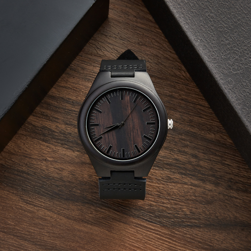 Engraved Wooden Watch