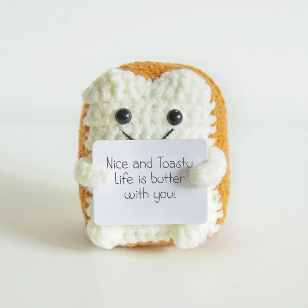 Hand-Knitted Motivational Toy