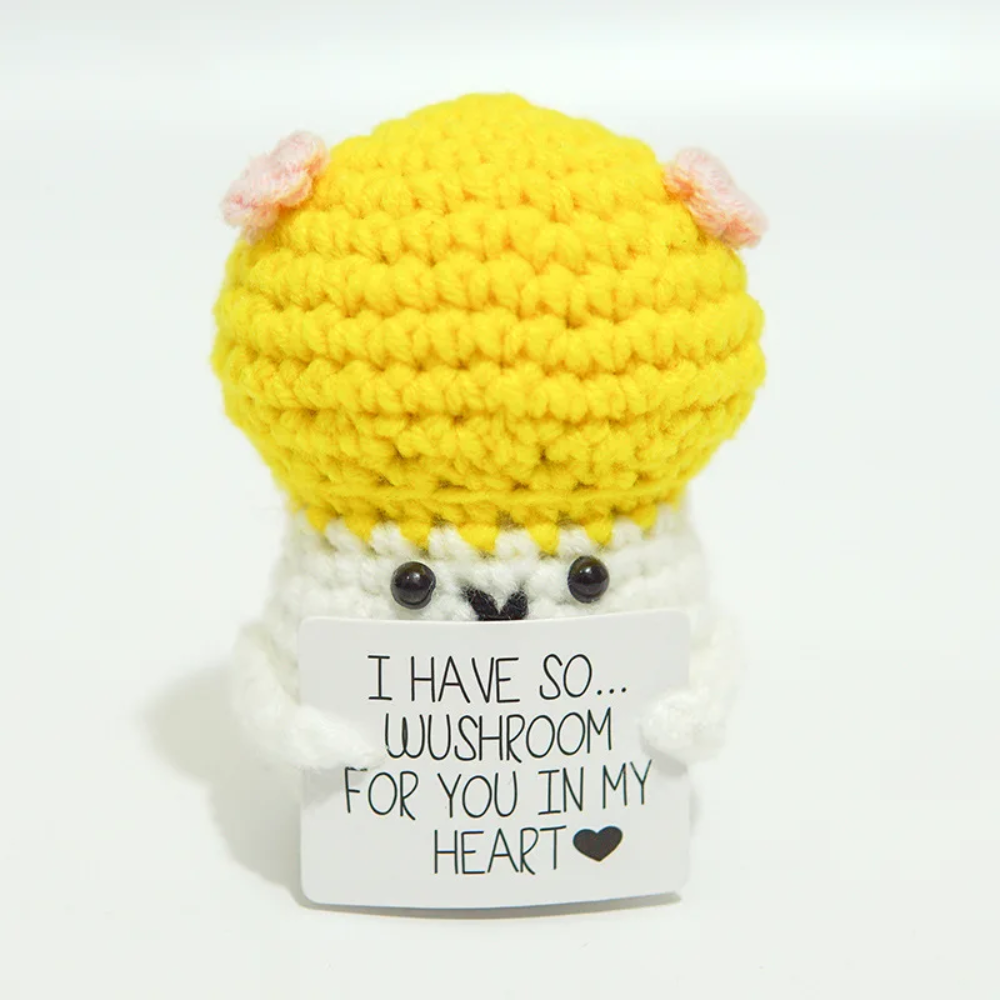 Hand-Knitted Motivational Toy