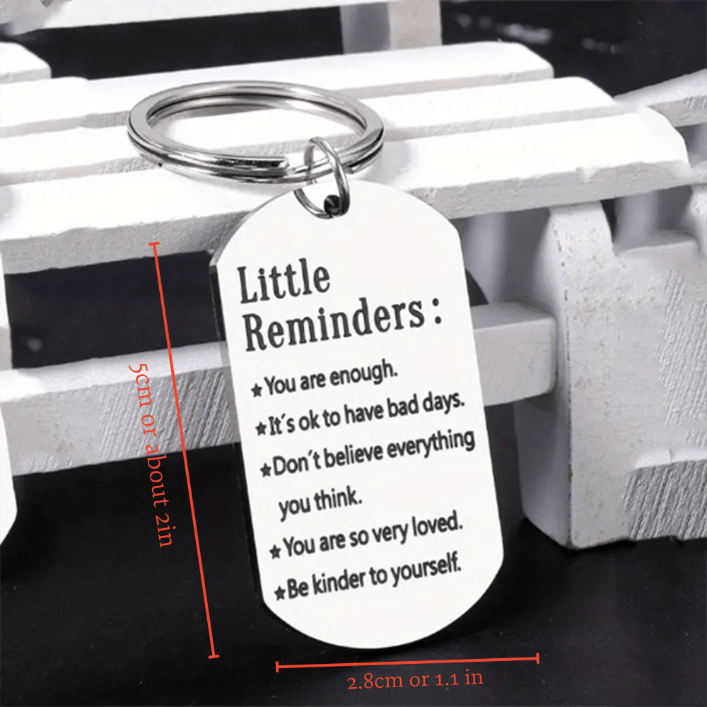 Thoughtful Charm Keychain