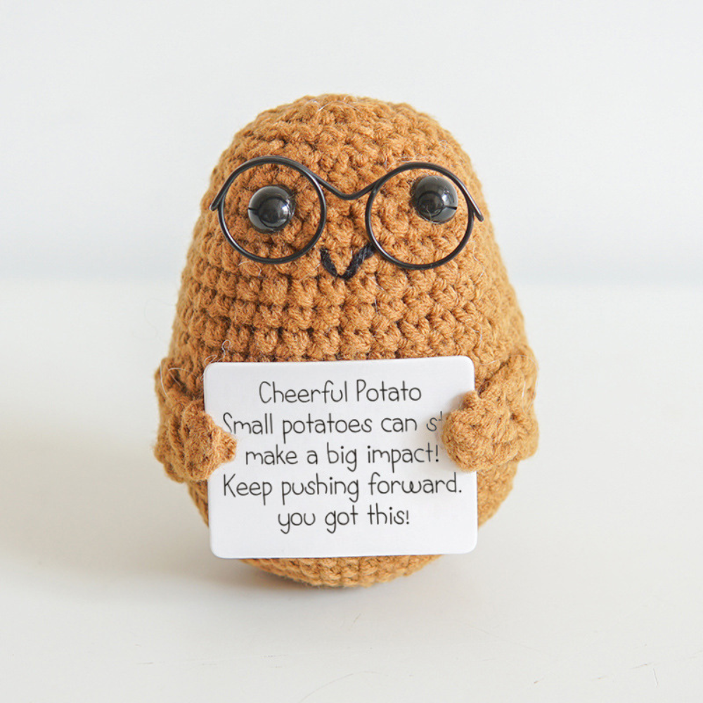 Hand-Knitted Motivational Toy