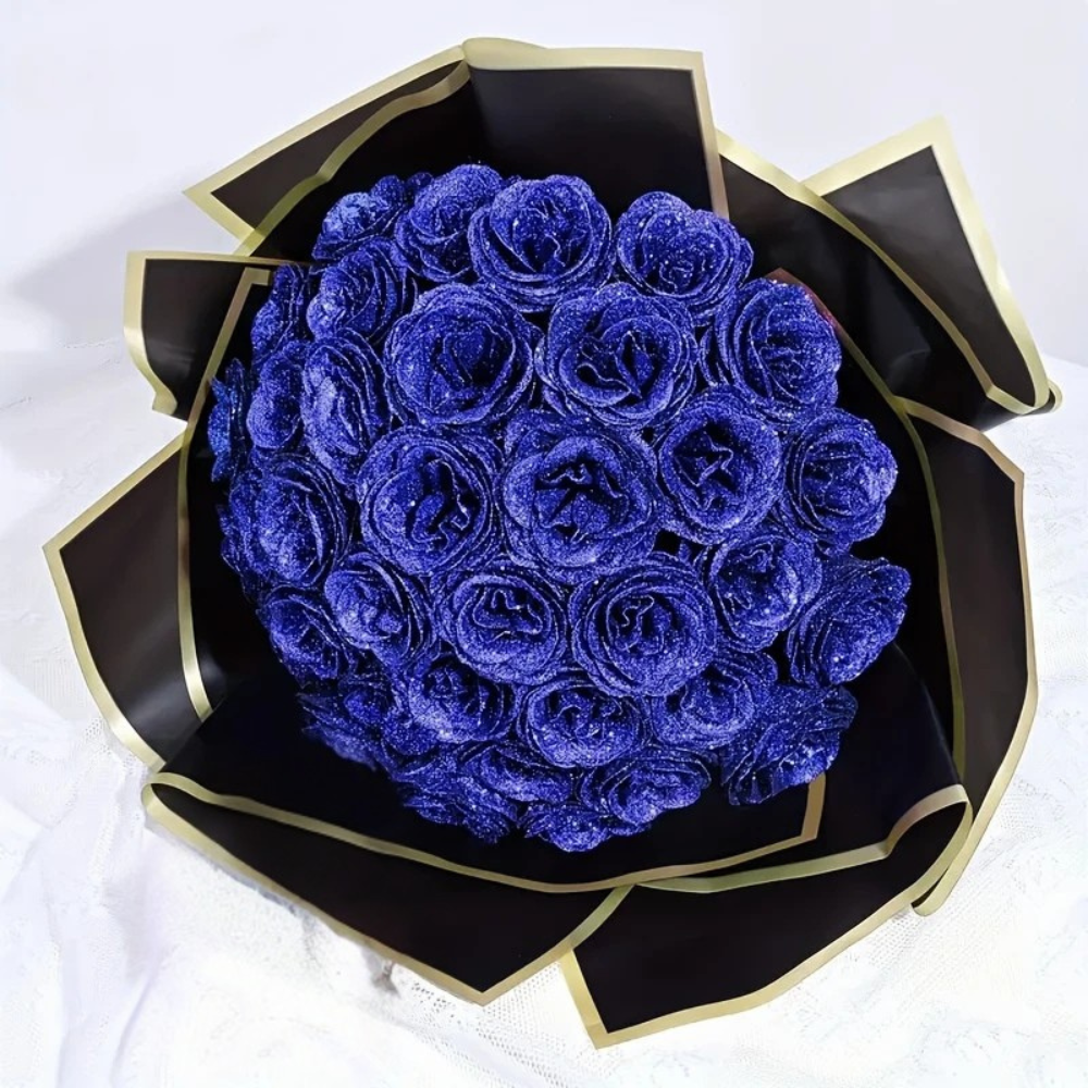 Glitter Flower Rose Bouquet