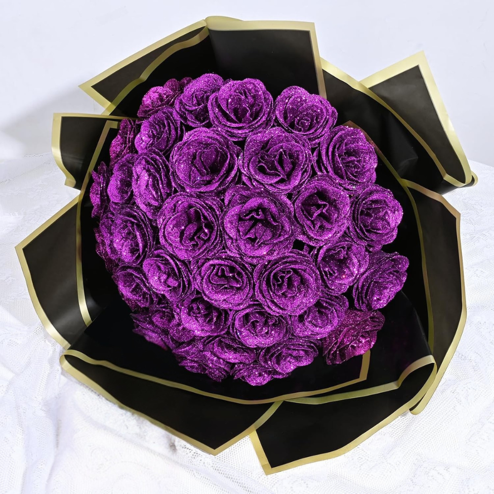 Glitter Flower Rose Bouquet