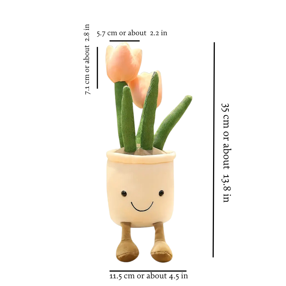 Smiley Tulip Plush