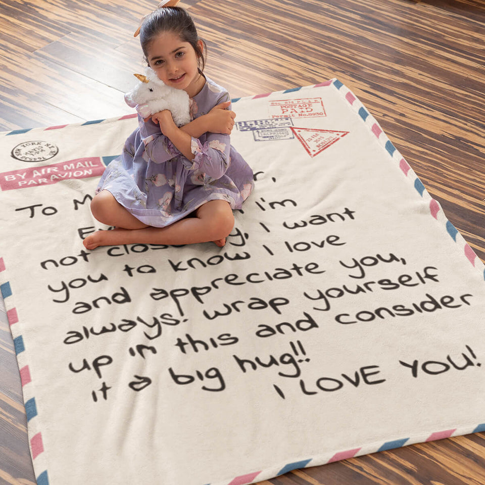 Postcard Grand Daughter Throw Blanket