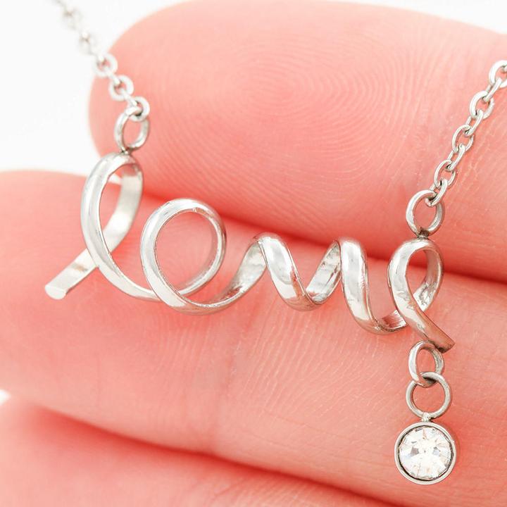 To Mom - Scripted Love Necklace