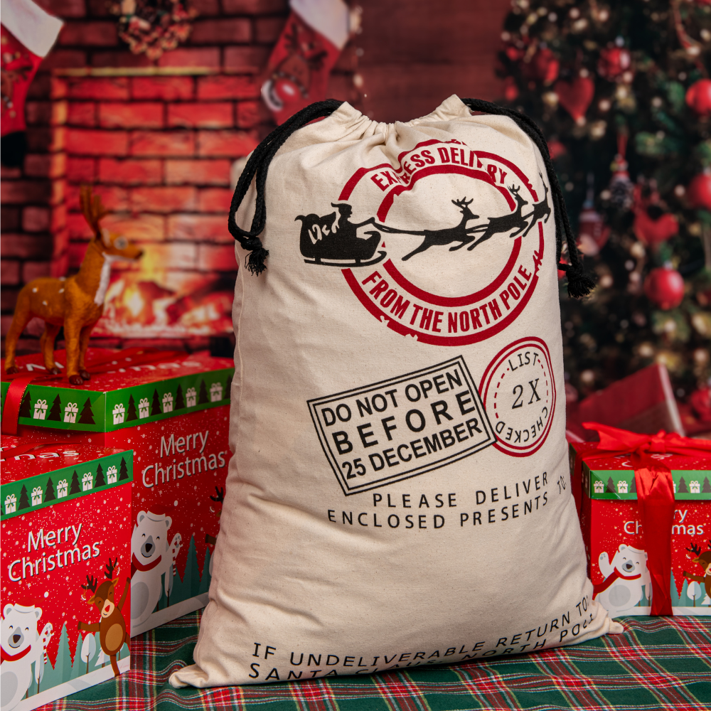 North Pole Express Santa Sack