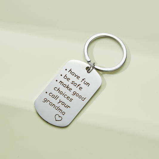 "Call Your Grandma" Keychain