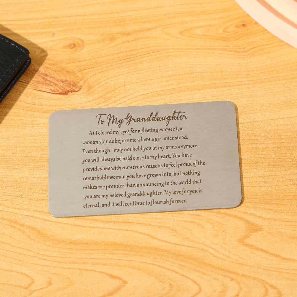Stainless Steel Keepsake Card