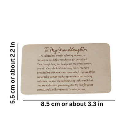 Stainless Steel Keepsake Card