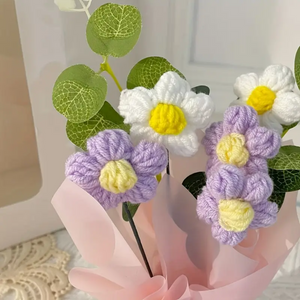 Hand Knitted Flower Bouquet