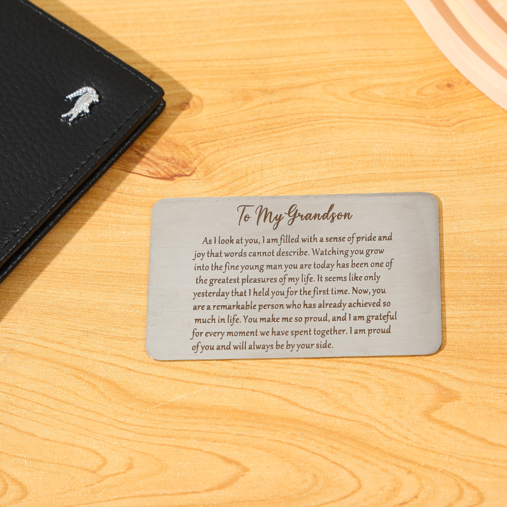 Stainless Steel Keepsake Card