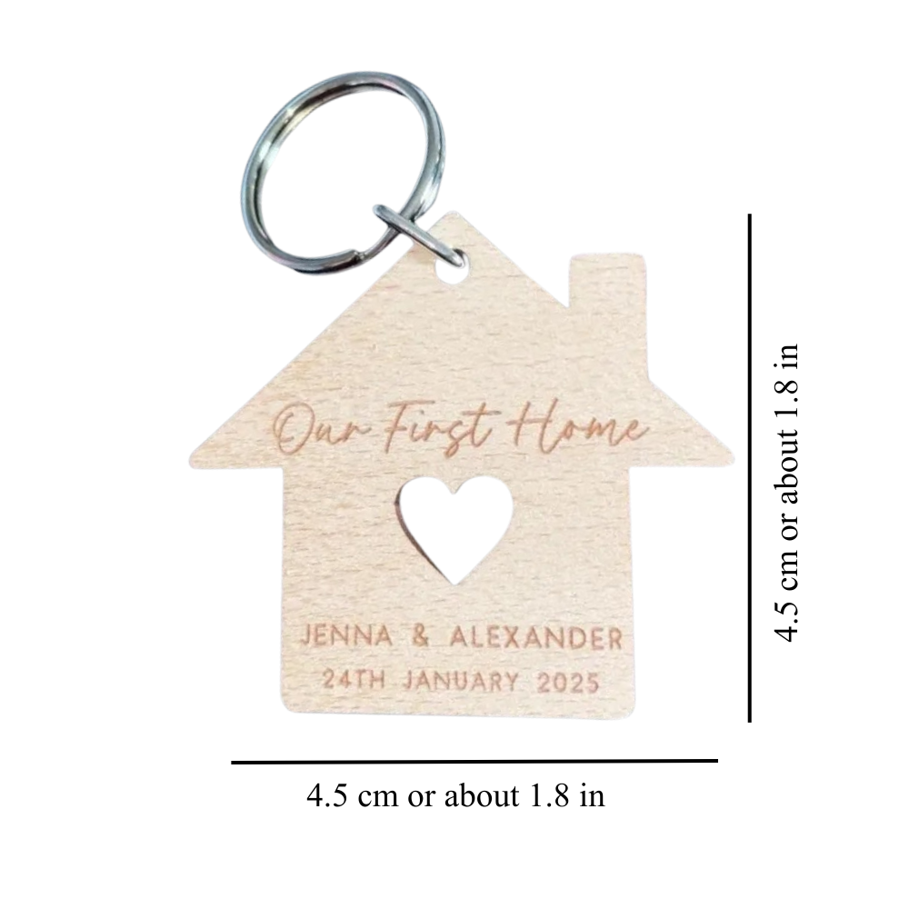 First Home Couple Keychain
