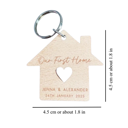 First Home Couple Keychain