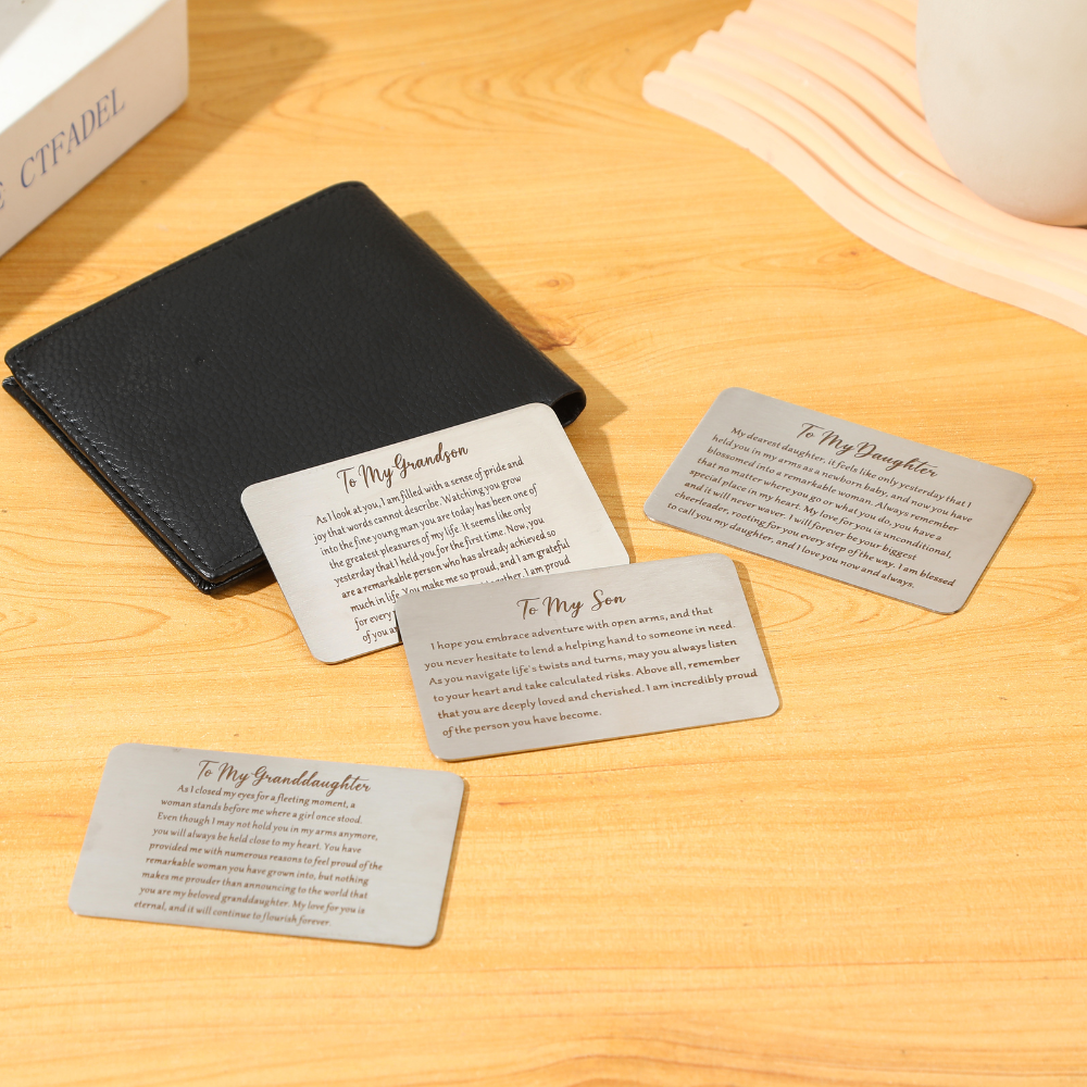 Stainless Steel Keepsake Card