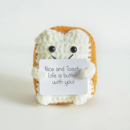 Hand-Knitted Motivational Toy