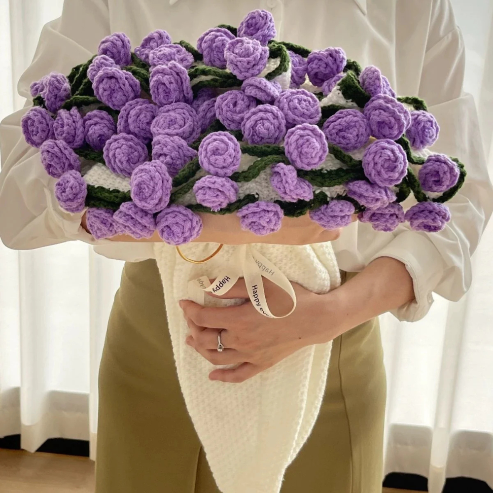 Rosie™ | Crochet Bouquet Blanket