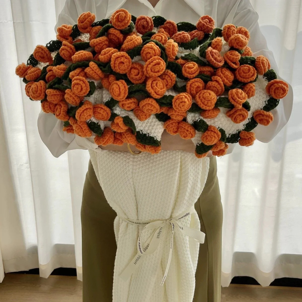 Rosie™ | Crochet Bouquet Blanket