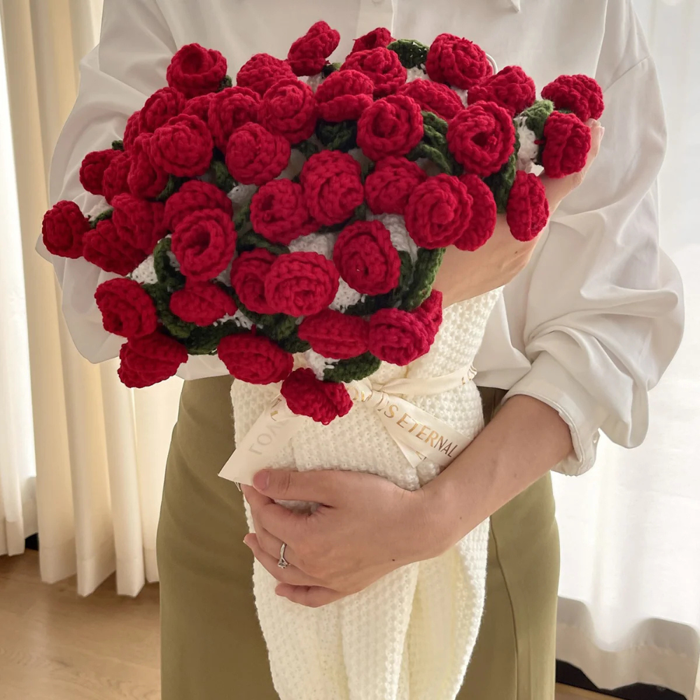 Rosie™ | Crochet Bouquet Blanket