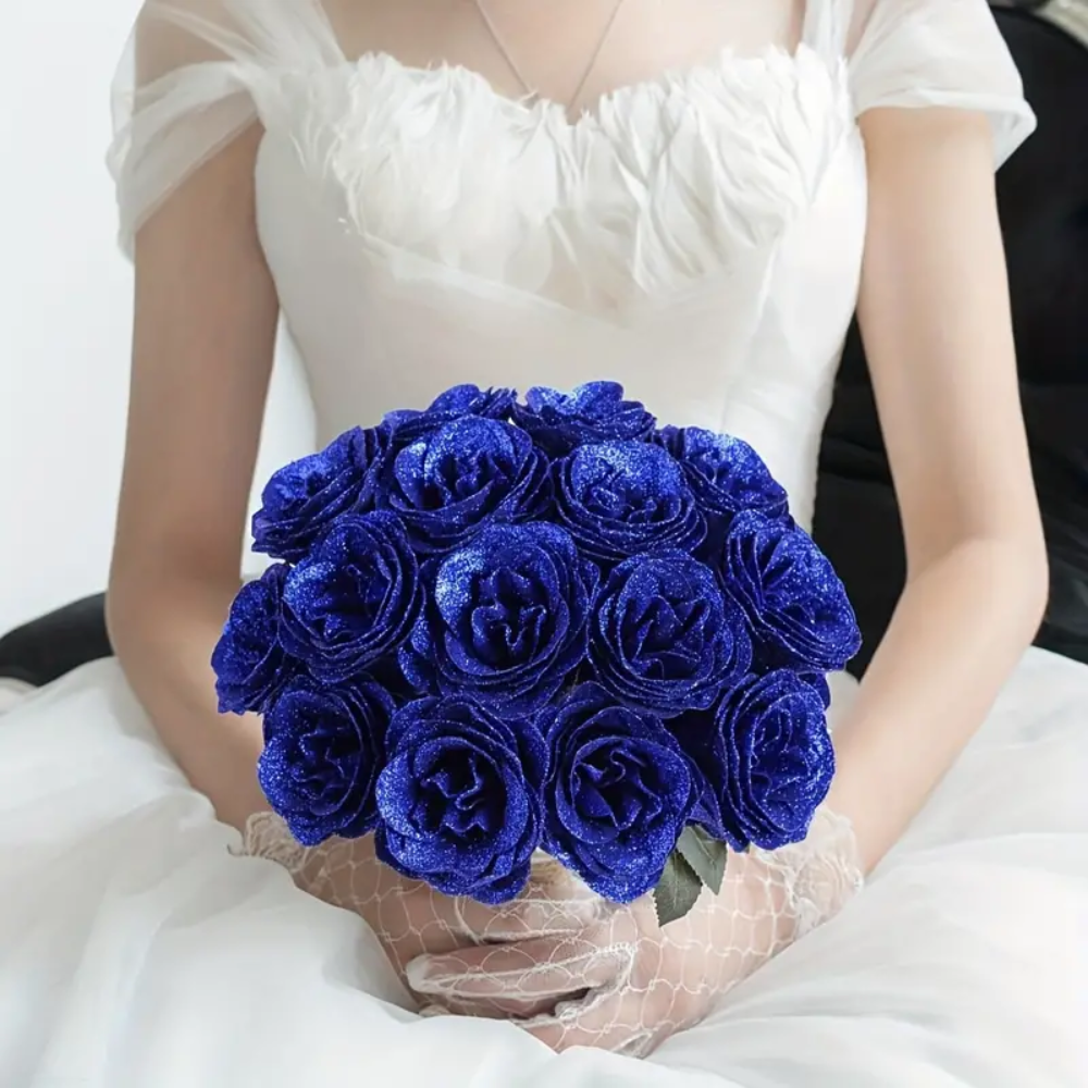 Glitter Flower Rose Bouquet