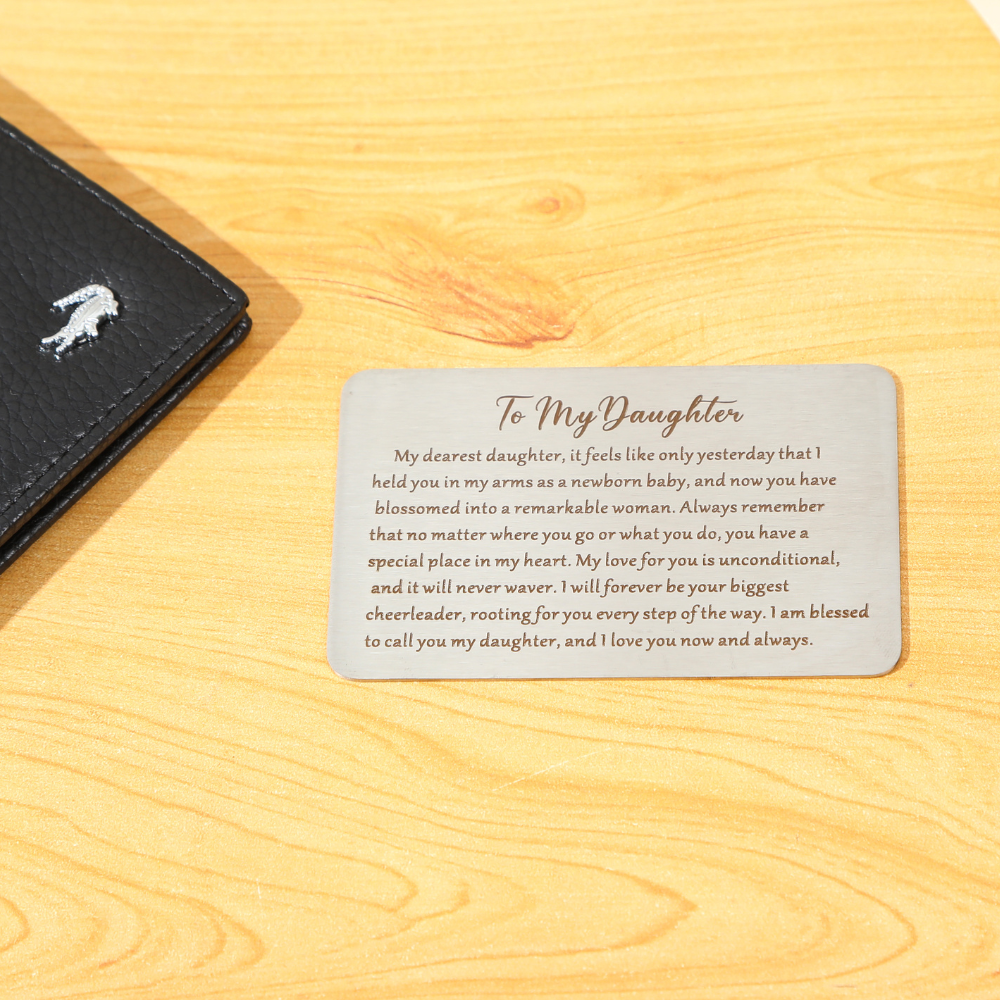 Stainless Steel Keepsake Card