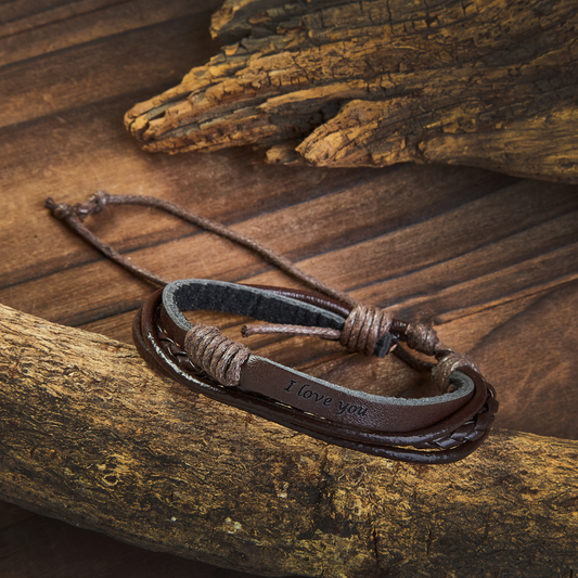 Personalized Leather Bracelet