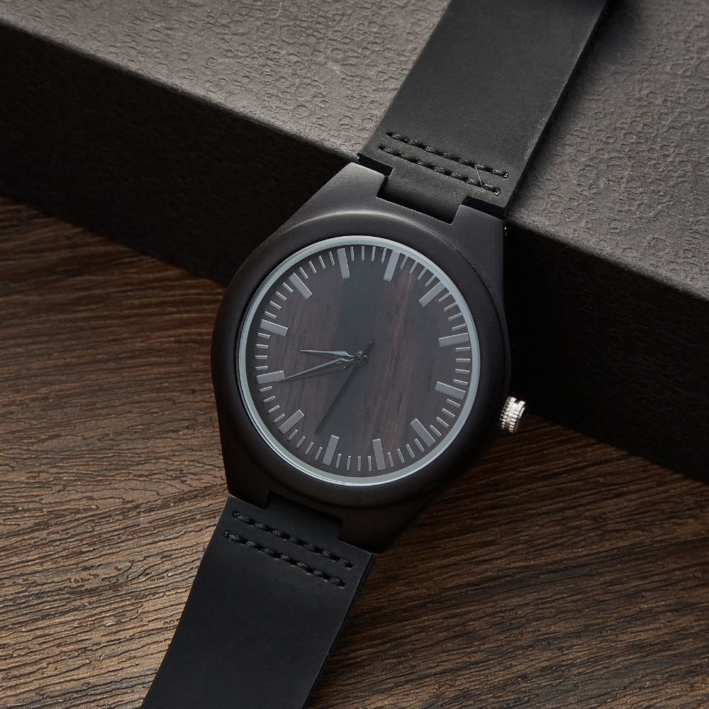Engraved Wooden Watch