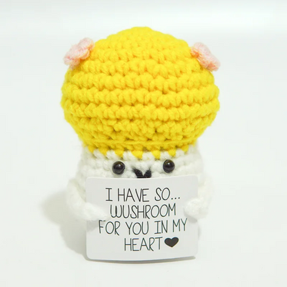 Hand-Knitted Motivational Toy