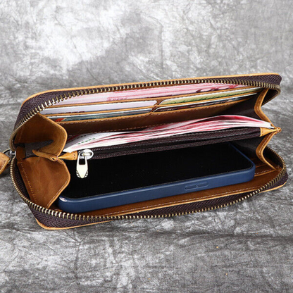 Flower Leather Wallet