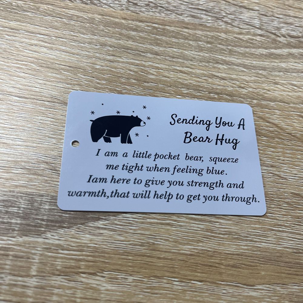 Sorgenbär Umarmung In Einer Box – Mini-Plüschbär Mit Inspirierender Karte, Geschenk Für Kinder Und Erwachsene