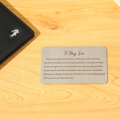 Stainless Steel Keepsake Card