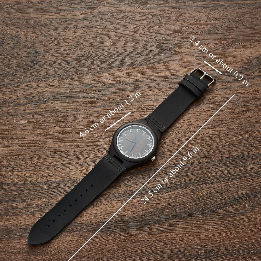 Engraved Wooden Watch