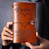 To Brother - Vintage Engraved Journal (Pages Included)