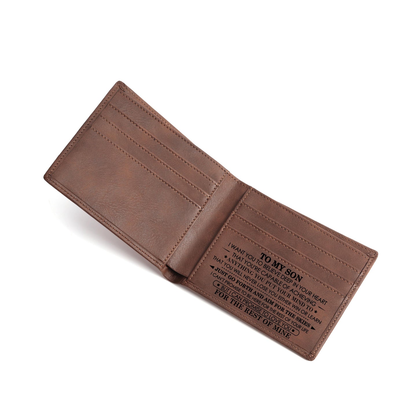 To Son - Vintage Engraved Wallet