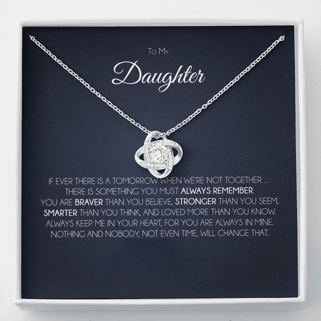 To Daughter - Love Knot Necklace