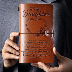 To Daughter - Vintage Engraved Journal (Pages Included)