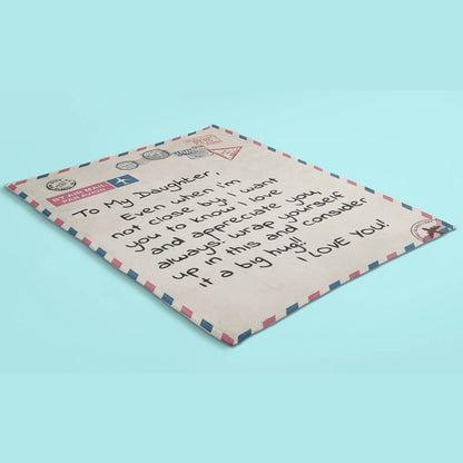 Postcard Daughter Throw Blanket