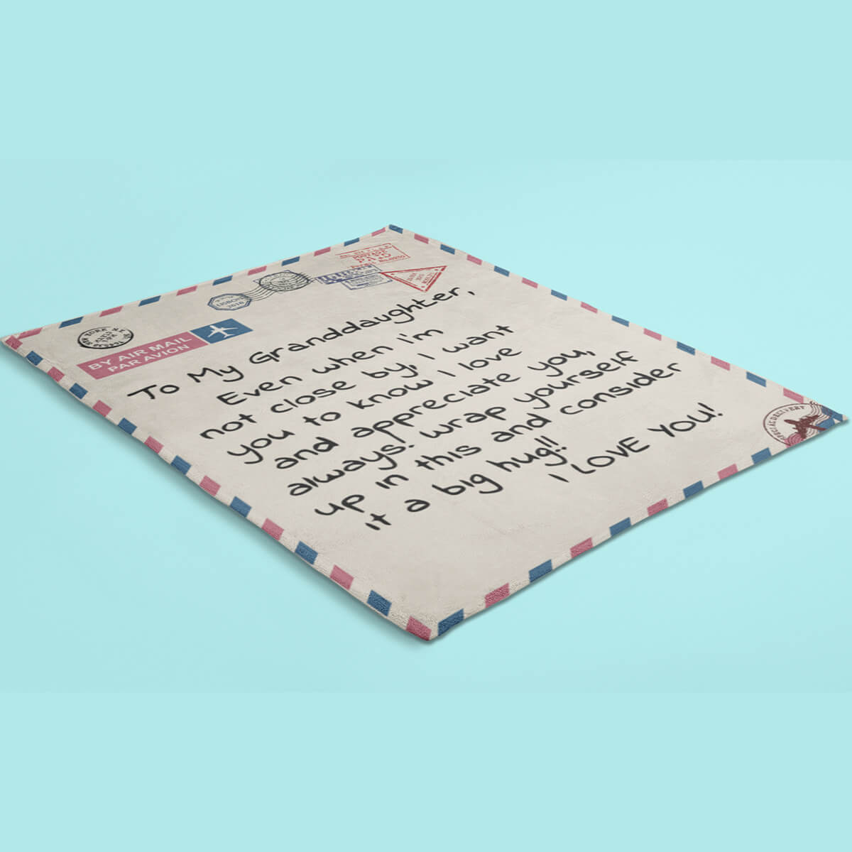 Postcard Grand Daughter Throw Blanket