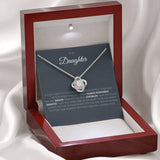 To Daughter - Love Knot Necklace