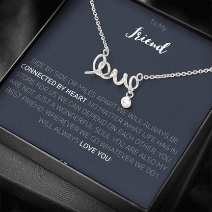 Scripted Love Necklace
