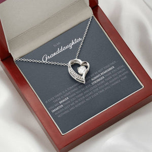 To Granddaughter - Heart Pendant Necklace