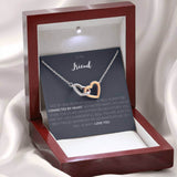 To Friend - Interlocking Heart Necklace