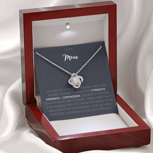 To Mom - Love Knot Necklace