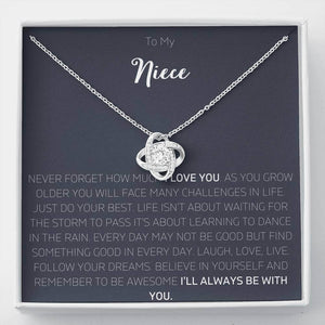 To Niece - Love Knot Necklace