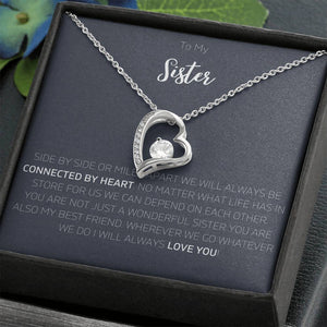 To Sister - Heart Pendant Necklace
