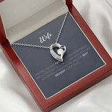 To Wife - Heart Pendant Necklace